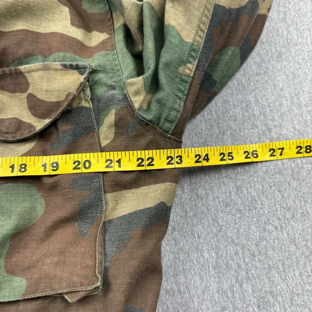 US Army Jacket Mens Medium Regular Green Camo Coat Cold Weather Field Daly